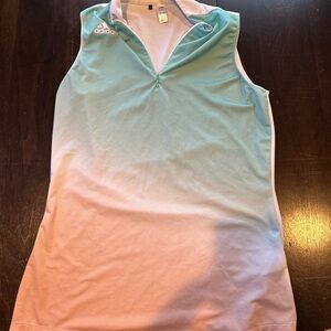 Adidas Blue and Pink Women's Top